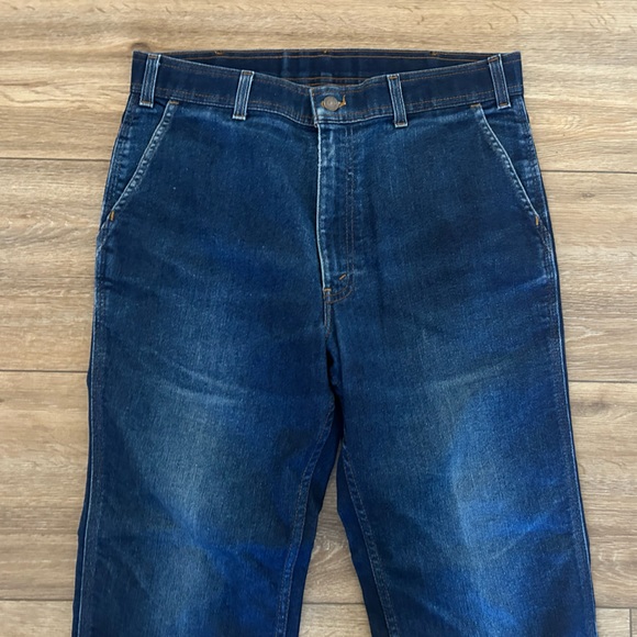 Vintage Orange Tab Levi’s Action Jeans, Sz 34 Waist Triple Stitch Pocket - Picture 7 of 16